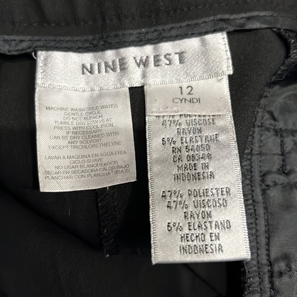 Nine West Black dress pants size 12 - Picture 2 of 3